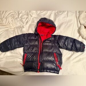 Patagonia Black and Red Puffer Jacket